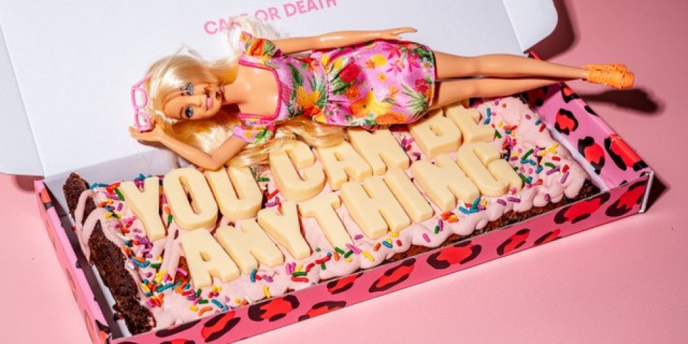 Barbie Movie Brownies Statement brownies celebrate the film of the year