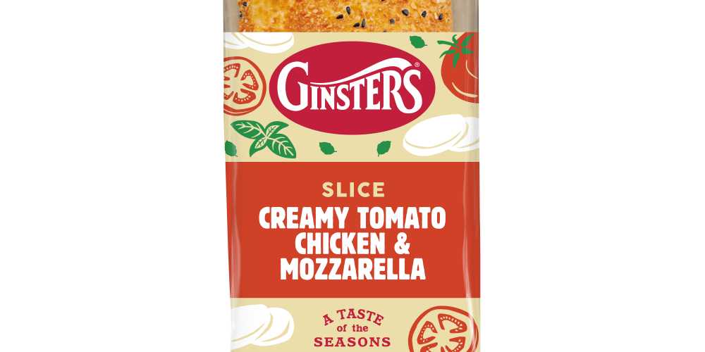 GINSTERS SET TO GROW LUNCHTIME MARKET WITH NEW LIMITED EDITION  CREAMY TOMATO, CHICKEN & MOZZARELLA SLICE